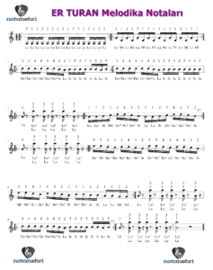 ER TURAN Melodika Notaları